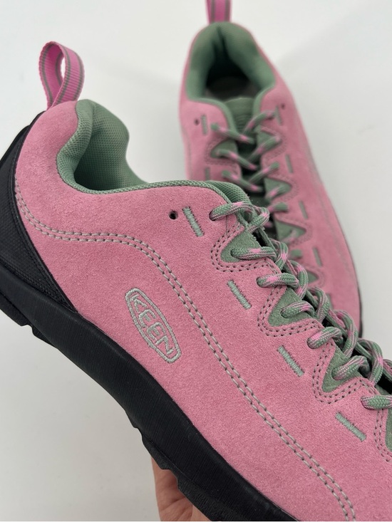 Keen Jasper Women's Pink and Blue Suede Lace-Up Hiking Streetwear Sneakers 9 - Picture 4 of 8